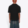 T-shirt à manches courtes Balenciaga pour homme avec imprimé alphabétique, noir 612966TJVD91034