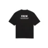 T-shirt à manches courtes Balenciaga pour homme avec imprimé alphabétique, noir 620969TIV741070