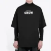 T-shirt à manches courtes Balenciaga pour homme avec imprimé alphabétique, noir 620969TIV741070