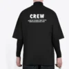 T-shirt à manches courtes Balenciaga pour homme avec imprimé alphabétique, noir 620969TIV741070