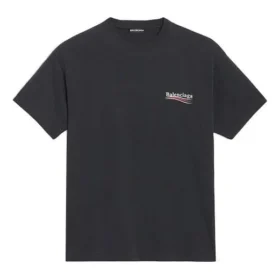 T-shirt à manches courtes Balenciaga pour homme avec imprimé alphabétique, noir 641675TIV521070 T-shirt à manches courtes Balenciaga pour homme avec imprimé alphabétique, noir 641675TIV521070