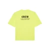 T-shirt à manches courtes Balenciaga pour homme avec imprimé alphabétique, vert fluo 620969TIVG97072
