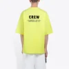 T-shirt à manches courtes Balenciaga pour homme avec imprimé alphabétique, vert fluo 620969TIVG97072