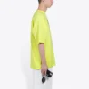 T-shirt à manches courtes Balenciaga pour homme avec imprimé alphabétique, vert fluo 620969TIVG97072