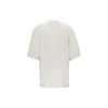T-shirt à manches courtes Balenciaga pour homme avec logo alphabétique, gris et blanc 641614TJVA99054