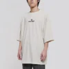 T-shirt à manches courtes Balenciaga pour homme avec logo alphabétique, gris et blanc 641614TJVA99054
