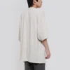 T-shirt à manches courtes Balenciaga pour homme avec logo alphabétique, gris et blanc 641614TJVA99054