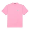 T-shirt à manches courtes Balenciaga pour homme avec logo imprimé, rose, 641675TJVF75713