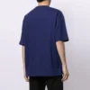 T-shirt à manches courtes Balenciaga pour homme, collection printemps-été 2021, imprimé logo alphabétique, bleu, 612966TIV545400