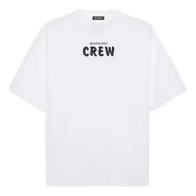 T-shirt à manches courtes Balenciaga pour homme, imprimé « Alphabet », blanc 620969TIV749040 T-shirt à manches courtes Balenciaga pour homme, imprimé « Alphabet », blanc 620969TIV749040
