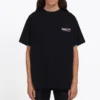 T-shirt à manches courtes Balenciaga pour homme, imprimé, noir 570803TAV441000