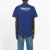 T-shirt à manches courtes Balenciaga pour homme, imprimé « Political Campaign », bleu roi 508203TAV444540