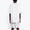 T-shirt à manches courtes Balenciaga pour homme, motif « Smiling Face », blanc 651795TKV769140