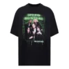 T-shirt à manches courtes Balenciaga Speedhunters Band pour homme, noir 556133TCV381000