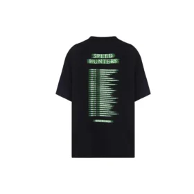 T-shirt à manches courtes Balenciaga Speedhunters Band pour homme, noir 556133TCV381000