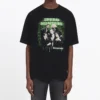 T-shirt à manches courtes Balenciaga Speedhunters Band pour homme, noir 556133TCV381000