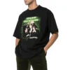 T-shirt à manches courtes Balenciaga Speedhunters Band pour homme, noir 556133TCV381000