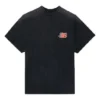 T-shirt à manches courtes Balenciaga SS21 Flame Retro pour homme, noir, 656978TKV701076