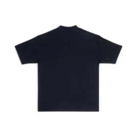 T-shirt à manches courtes Balenciaga SS21 pour homme, imprimé logo, noir 612966TIV541070