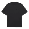 T-shirt à manches courtes Balenciaga SS21 pour homme, logo brodé, noir 641675TKV861070