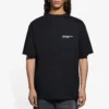 T-shirt à manches courtes Balenciaga SS21 pour homme, logo brodé, noir 641675TKV861070