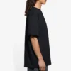 T-shirt à manches courtes Balenciaga SS21 pour homme, logo brodé, noir 641675TKV861070