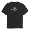 T-shirt à manches courtes Balenciaga SS21 pour homme, motif « B Alphabet », noir 570803TFV761000
