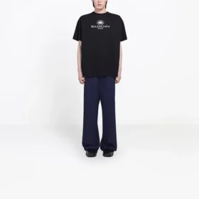 T-shirt à manches courtes Balenciaga SS21 pour homme, motif « B Alphabet », noir 570803TFV761000