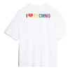 T-shirt à manches courtes Balenciaga Tech pour homme, blanc 556133TDV209000