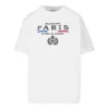 T-shirt à manches courtes blanc avec impression alphabétique du logo Crown 594599TGV489000