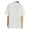 T-shirt à manches courtes blanc avec impression alphabétique du logo Crown 594599TGV489000