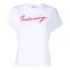 T-shirt à manches courtes blanc avec logo alphabétique signature 583217TFV639783