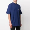 T-shirt à manches courtes bleu marine pour homme Balenciaga « Political Campaign » imprimé, version large 641675TIV521195