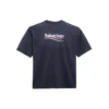 T-shirt à manches courtes bleu marine pour homme Balenciaga, version « Political Campaign » imprimée 570803TAV444128