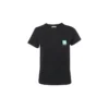 T-shirt à manches courtes en coton écologique noir 578133THV631000