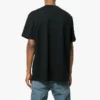 T-shirt à manches courtes en maille avec logo Balenciaga pour homme, noir 556150TYK281000