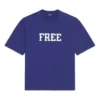 T-shirt à manches courtes en maille rétro Balenciaga FW21 pour homme, bleu marine 612966TKVD33967