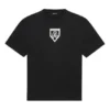 T-shirt à manches courtes et col rond imprimé Balenciaga SS21 pour homme, noir, 651795TKV771070