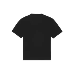 T-shirt à manches courtes et col rond imprimé Balenciaga SS21 pour homme, noir, 651795TKV771070