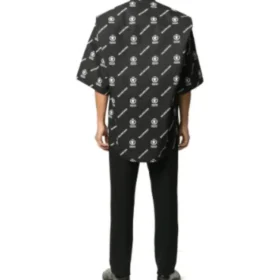T-shirt à manches courtes et dos carré Balenciaga x WFP « Black White » 602026TIL251070