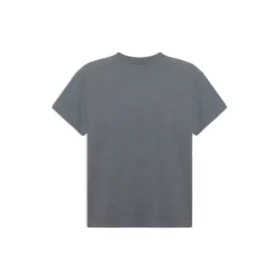 T-shirt à manches courtes gris avec logo du groupe imprimé, style rétro 612965TIV471404