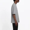 T-shirt à manches courtes gris pour homme Balenciaga avec logo BB imprimé 544271TCV251300