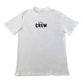 T-shirt à manches courtes imprimé Balenciaga pour homme, blanc 620941TIV749040