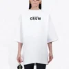 T-shirt à manches courtes imprimé Balenciaga pour homme, blanc 620941TIV749040