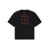 T-shirt à manches courtes imprimé Balenciaga pour homme, noir, 641614TJV781000