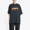 T-shirt à manches courtes Metallica, coupe oversize « Black Orange » 694576TMV880105