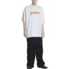 T-shirt à manches courtes Metallica, coupe oversize « White Orange » 694576TMV880901