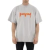 T-shirt à manches courtes Metallica, coupe oversize « White Orange » 694576TMV880901