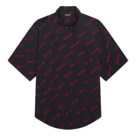 T-shirt à manches courtes Minimal « Black Red » 658841TKO521076
