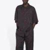 T-shirt à manches courtes Minimal « Black Red » 658841TKO521076